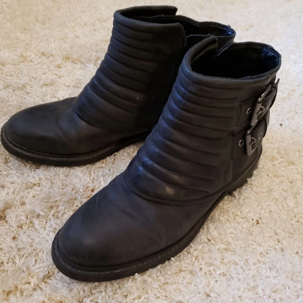 Black Moto Booties